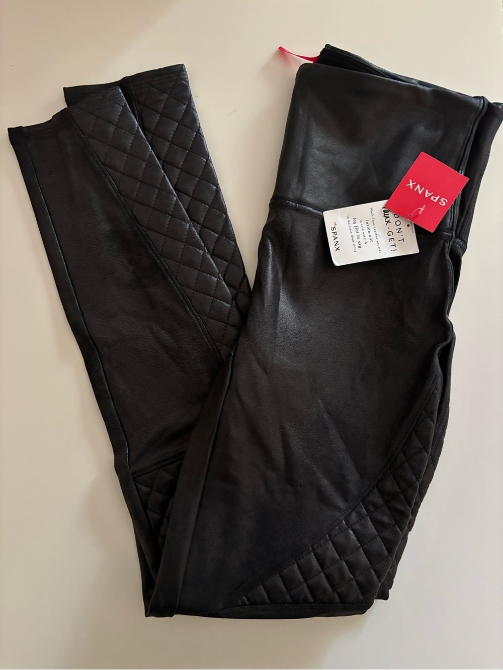 SPANX Women’s Moto Faux Leather Leggings